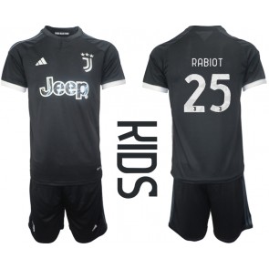 Juventus Adrien Rabiot #25 Rezervni Dres za Dječji 2023-24 Kratak Rukavima (+ kratke hlače)
